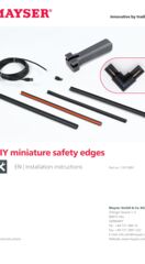 Installation instruction DIY Miniature safety edges